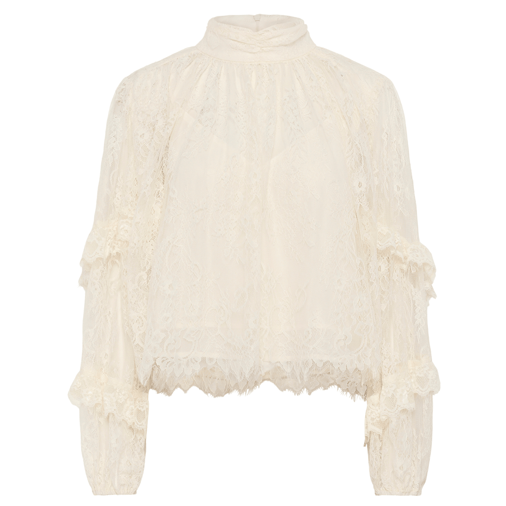 Gestuz Lami Blouse Egret