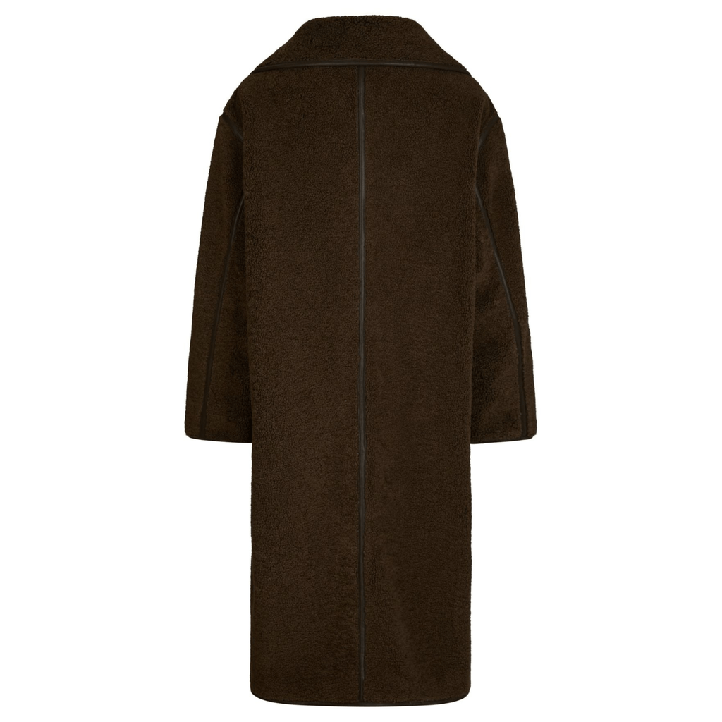 Neo Noir Carmen Teddy coat dark brown