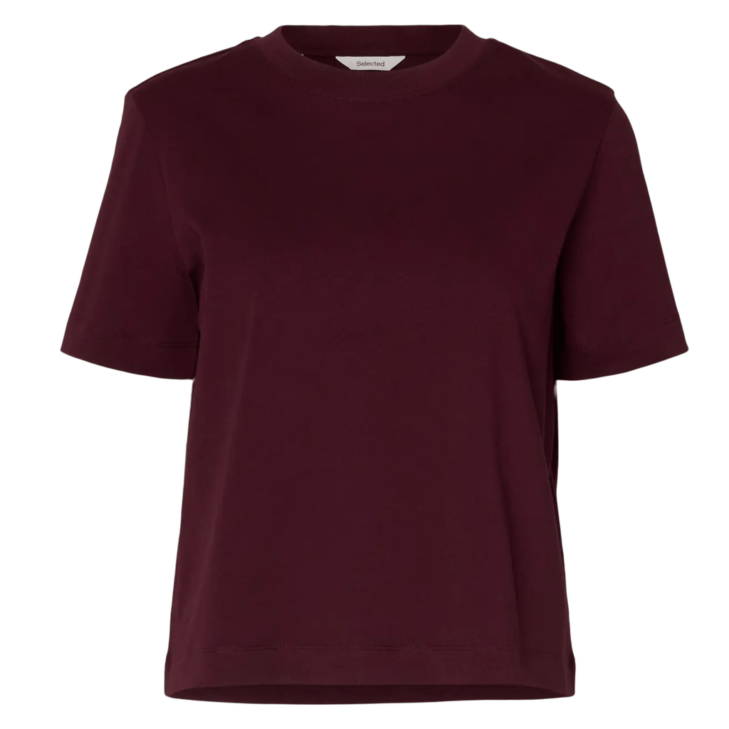 Selected Femme Boxy Tee Fig Winter 2026