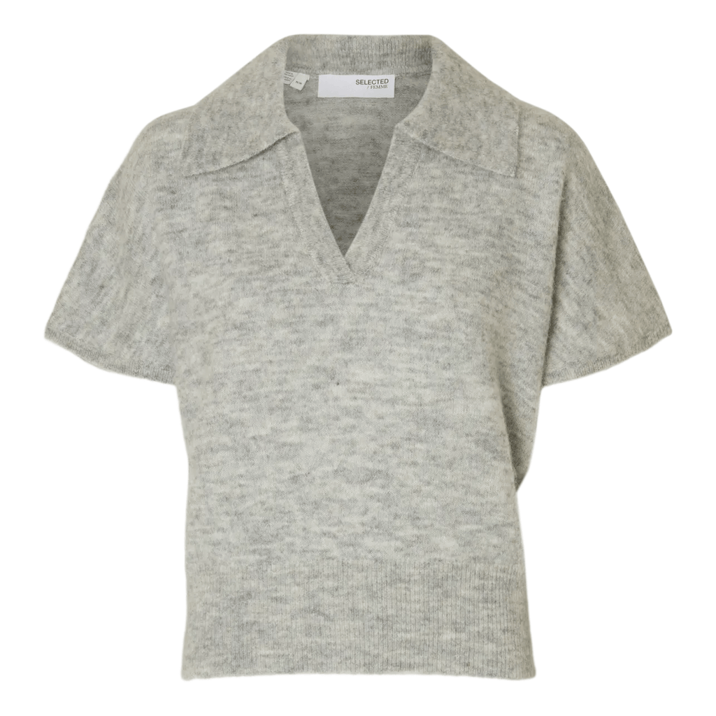 Selected Femme Polo Lulu Grey