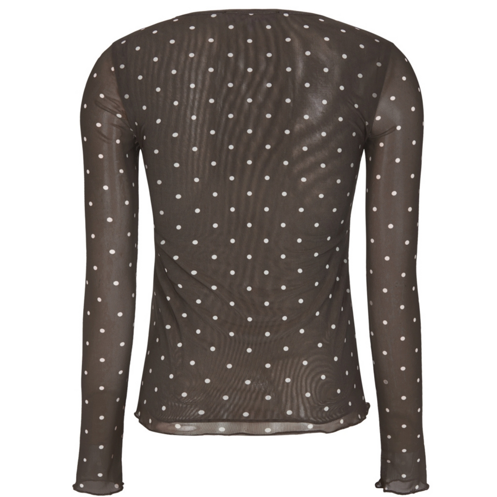 Soft Rebels Stippen Top Bruin